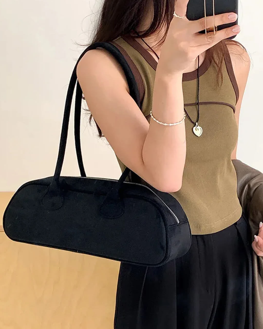 Aveline Vegan Suede Bag