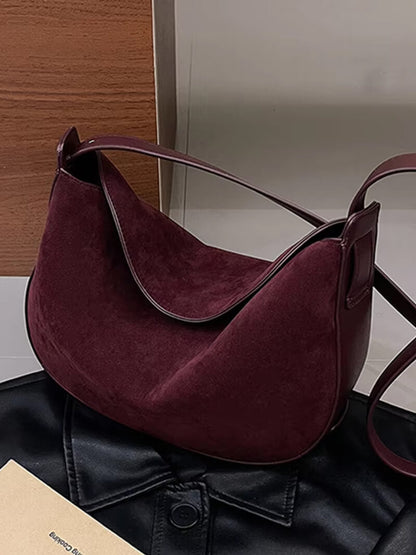 Lily Faux Suede Bag