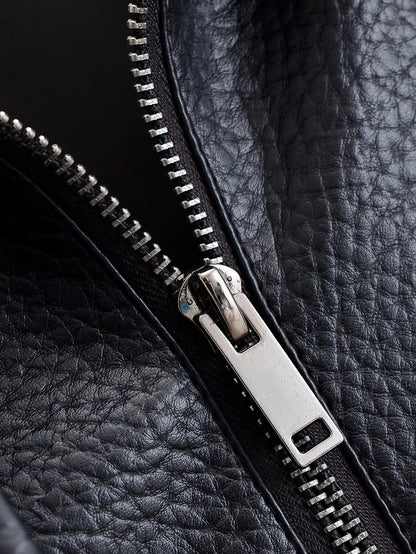 Carla Asymmetrical Leather Jacket