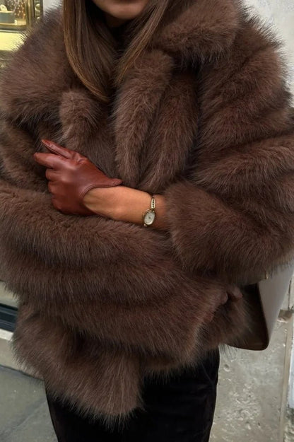 Colette Faux Fur Short Coat