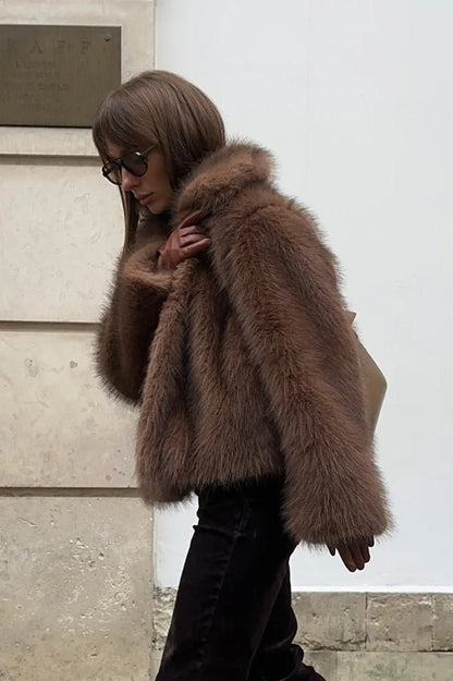 Colette Faux Fur Short Coat