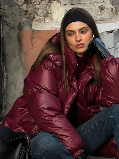 Eliza Hooded Padded Parka Coat