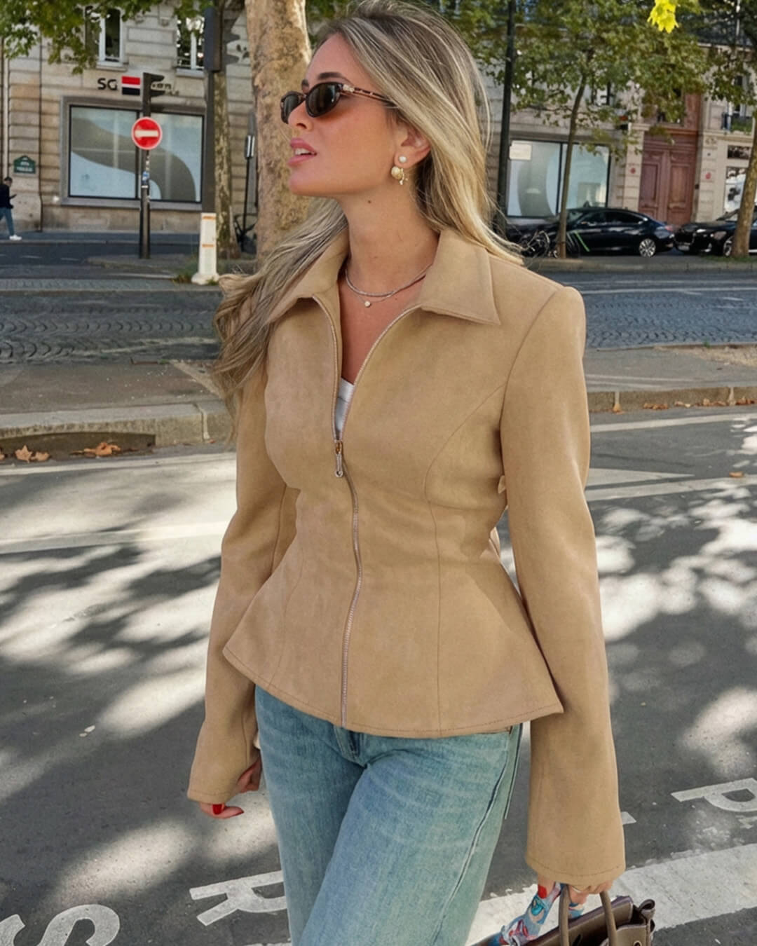 Ella faux Suede Jacket