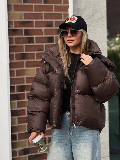 Gaia Short Hooded Puffer Jacket