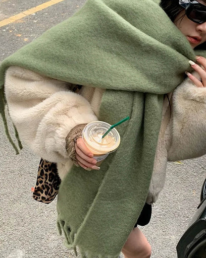Tanya Tasseled Winter Scarf
