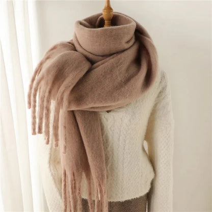 Tanya Tasseled Winter Scarf