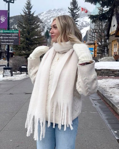 Tanya Tasseled Winter Scarf