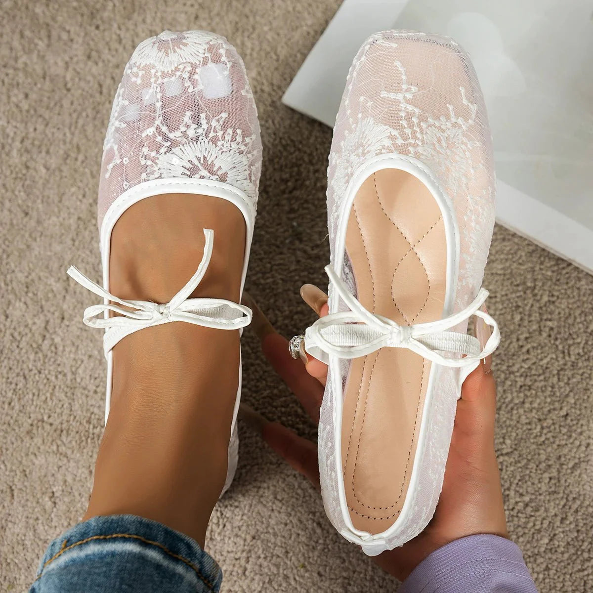 Joan Mesh Ballet Flats