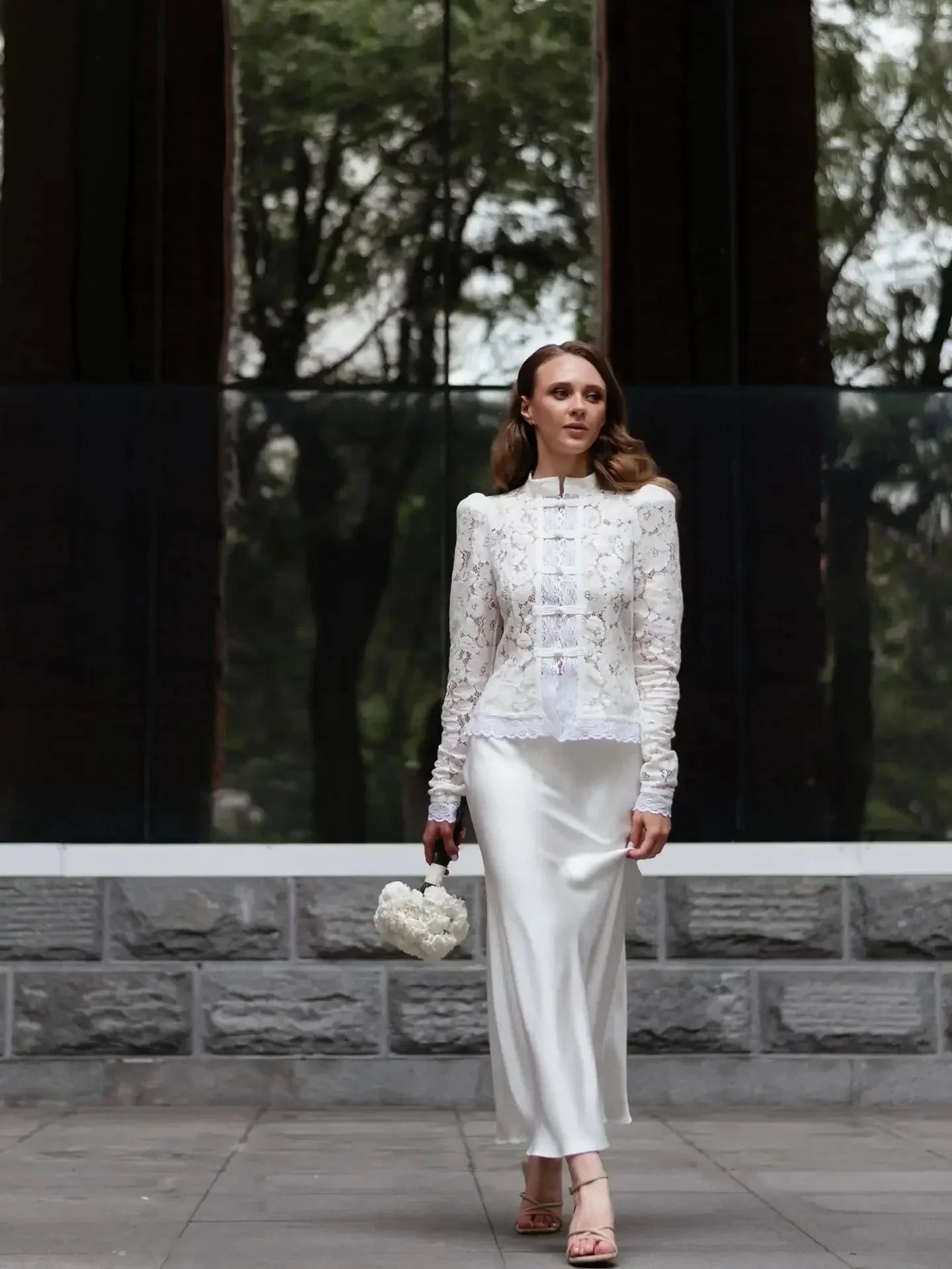 Katalina Puff Sleeve Lace Blouse